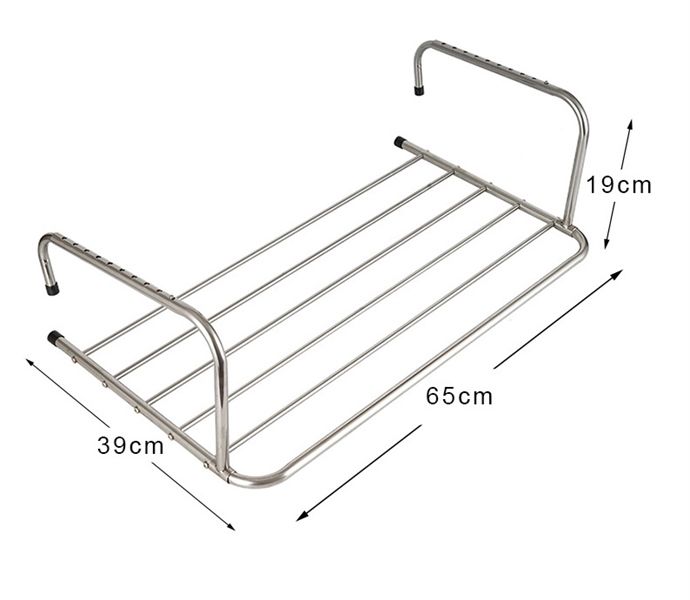 Gía phơi inox đồ móc ban công mẫu mới