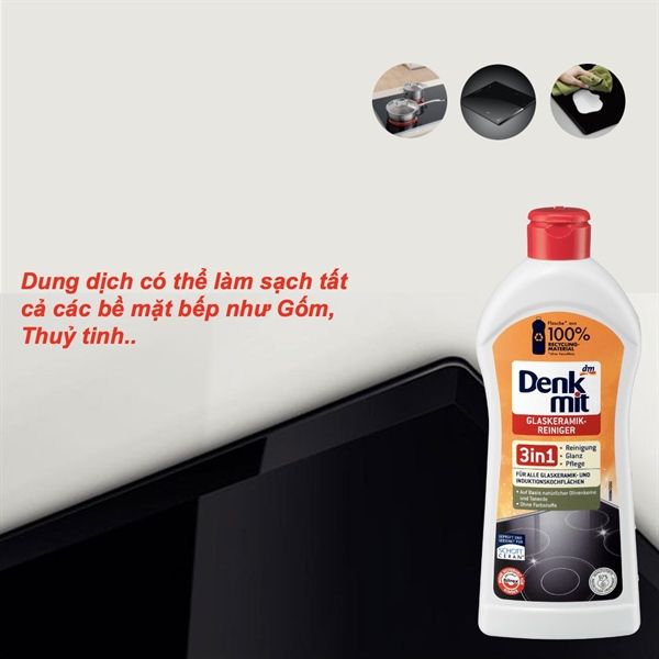 Dung Dịch Vệ Sinh Bếp Từ Denkmit 300ml