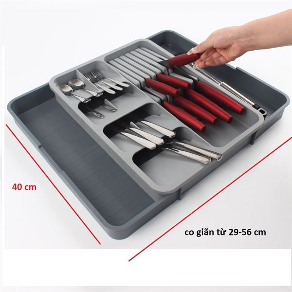 Khay thìa dĩa điều chỉnh kích thước