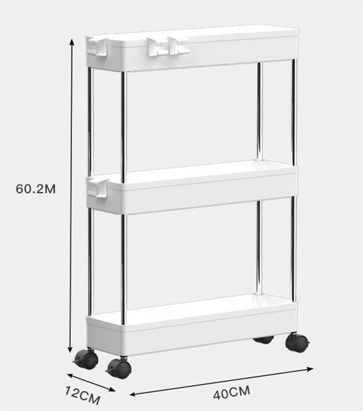 Kệ nhựa đựng đồ có bánh xe VOI VUÔNG