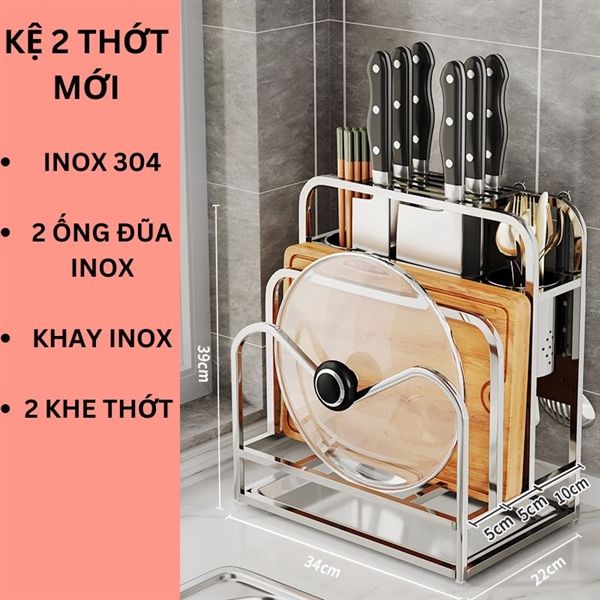 Kệ đựng dao thớt INOX 304