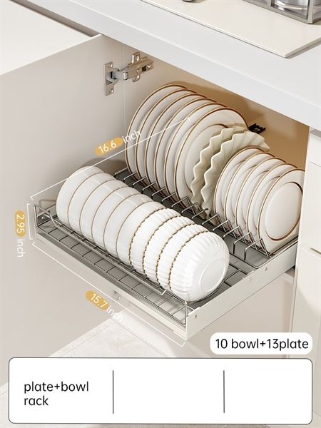 Ngăn kéo có ray trượt để đồ nhà bếp VOI VUÔNG