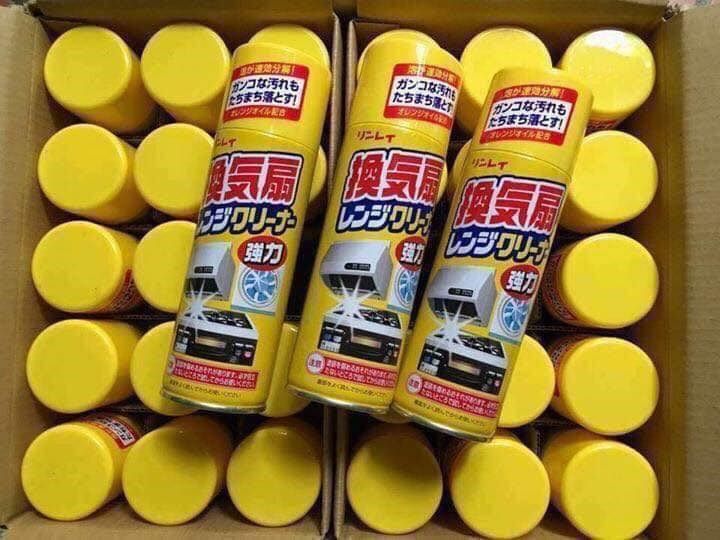 Chai Xịt khử mảng bám dầu mỡ Rinrei 330ml - Nhật bản VÀNG