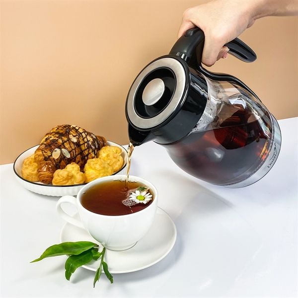 Ấm siêu tốc thủy tinh kèm lõi lọc trà - đèn Led Dozzi Úc 1.7L