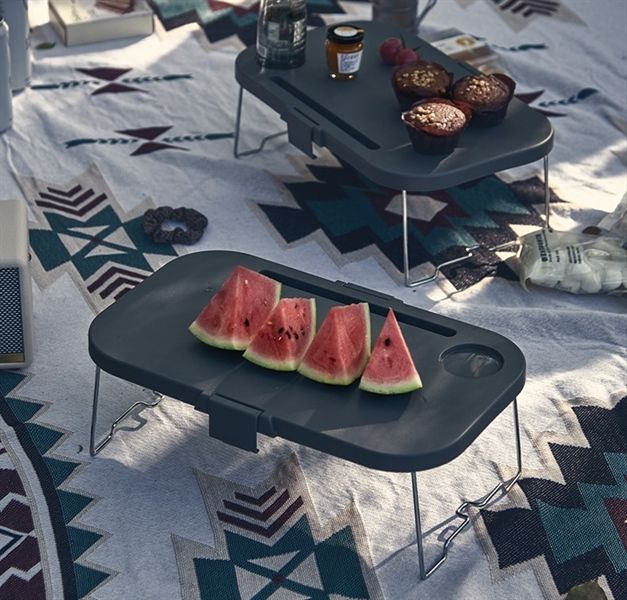 Giỏ đựng đồ cấm trại đa năng gấp gọn kèm bàn tiện lợi VOI VUÔNG