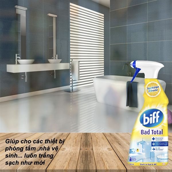 Dung dịch tẩy rửa nhà vệ sinh 750ml Biff Bad Total