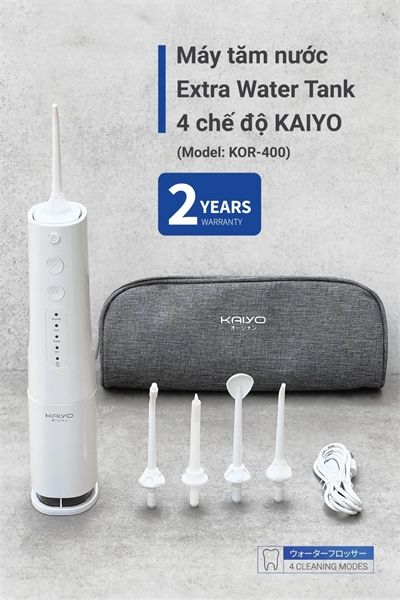 Tăm nước 4 chức năng KAIYO có kèm 5 đầu tăm