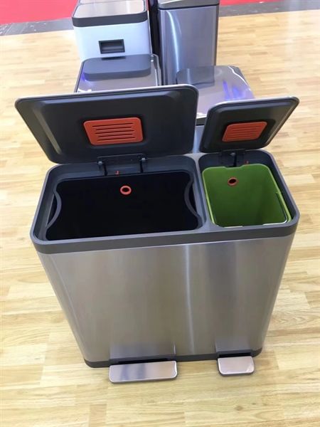 Thùng rác inox 2 ngăn cao cấp TOBIN