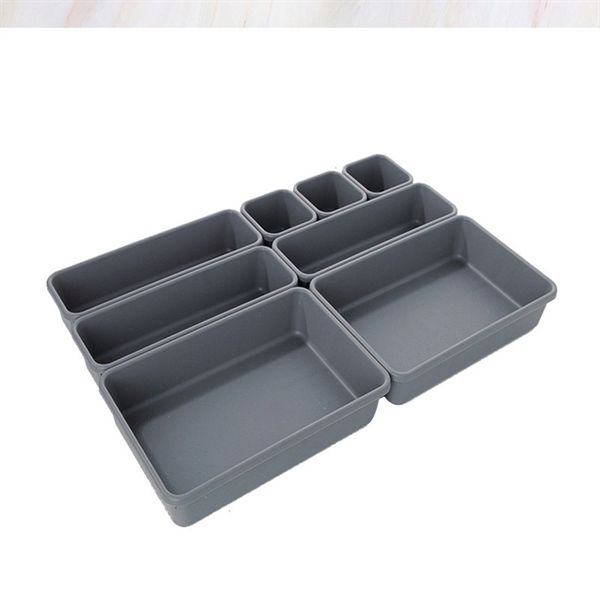 Bộ 8 khay chia ngăn kéo tủ bếp khay đựng mỹ phẩm VOI VUÔNG