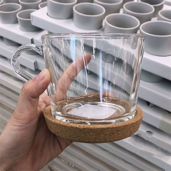 Bộ 2 Đế Lót Ly Cốc Gỗ Bần Ikea 365+ Đường Kính 9cm