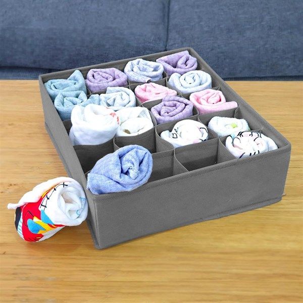 Set 3 đựng đồ lót ghi đậm