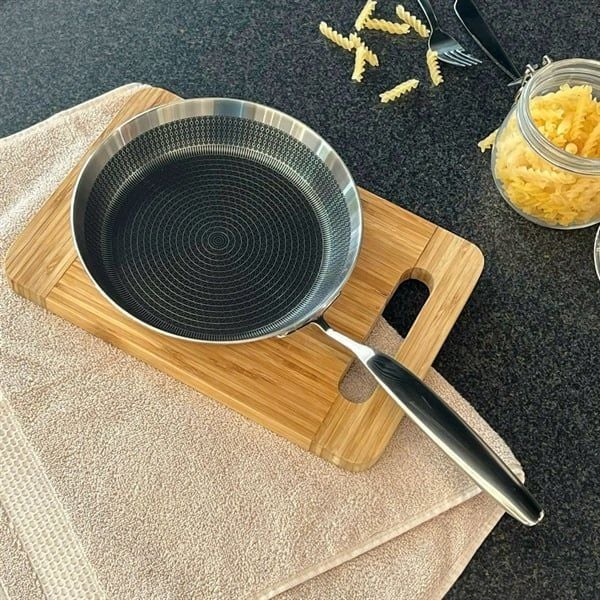 Chảo đúc inox chống dính vân nổi Kaiyo NÔNG LÒNG