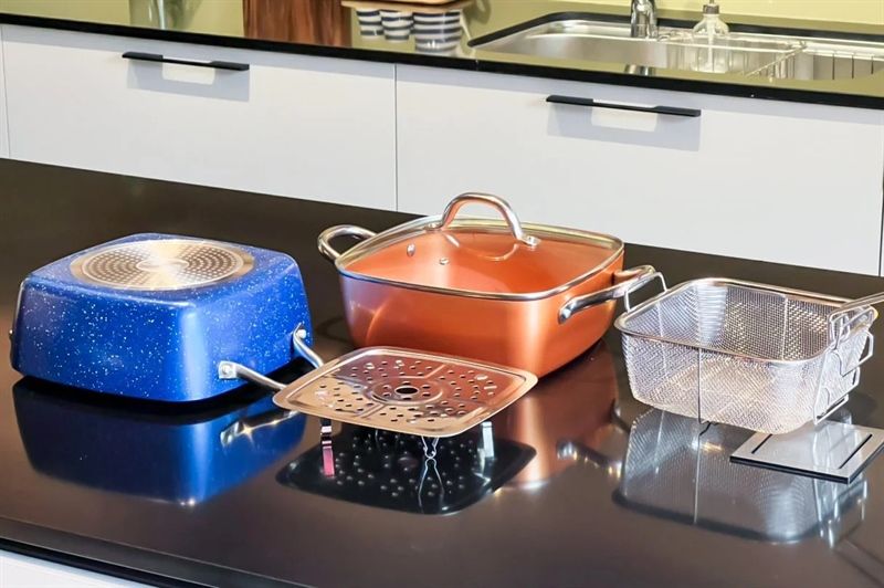 Nồi Chảo Vuông Đa Năng OCENO