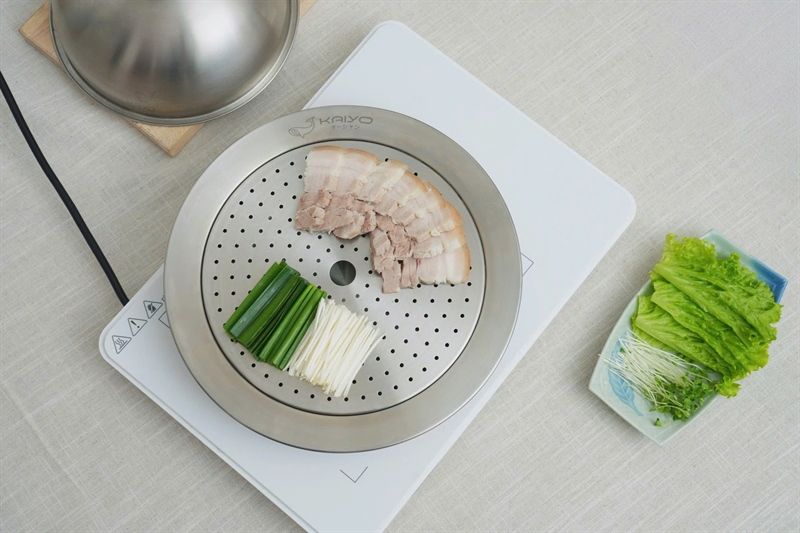 Nồi lẩu/ hấp đa năng 3 chi tiết nhà Kaiyo