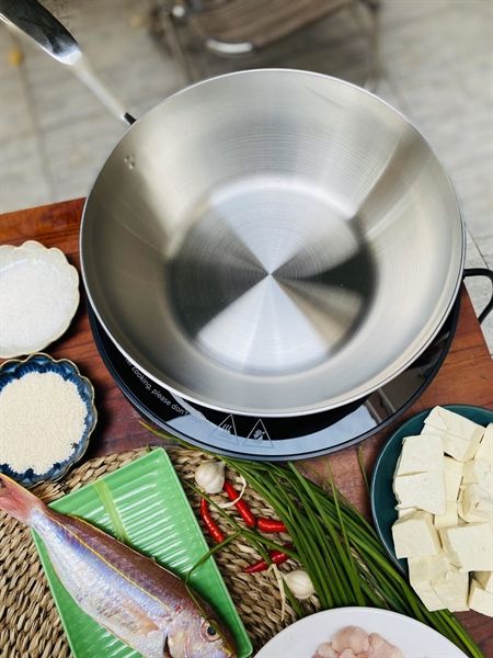 CHẢO ĐÚC INOX NGUYÊN KHỐI SÂU LÒNG KAIYO