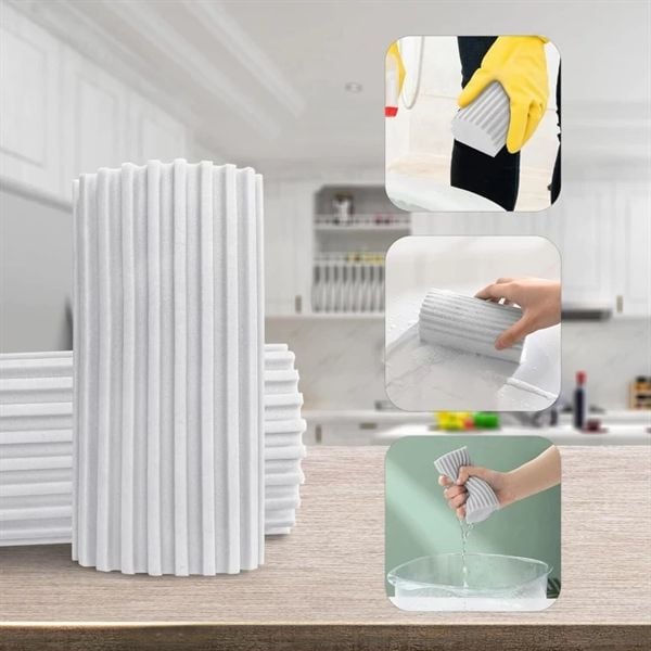 Miếng xốp lau bụi ẩm màu bạc Damp Duster