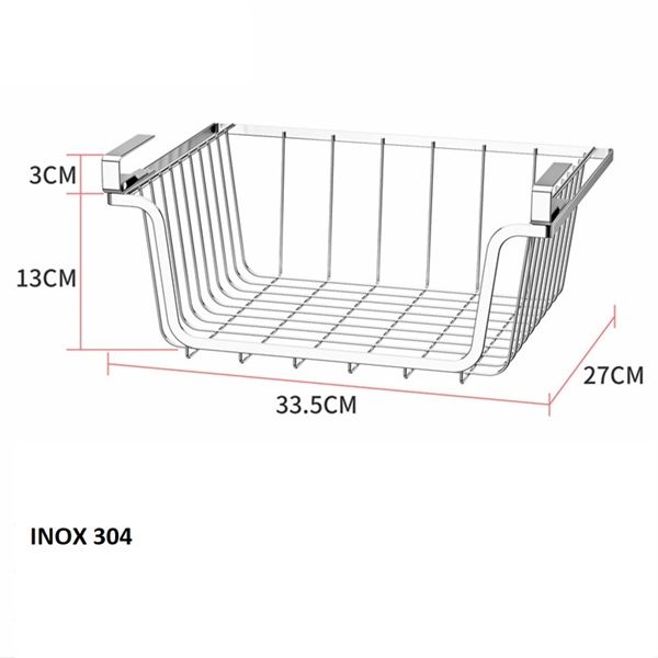 Kệ inox 304 cài tủ