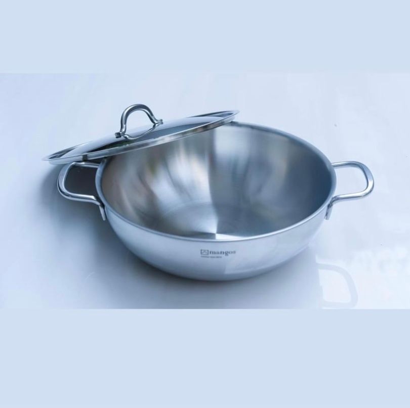 Chảo inox sâu lòng không chống dính Mangos 26cm