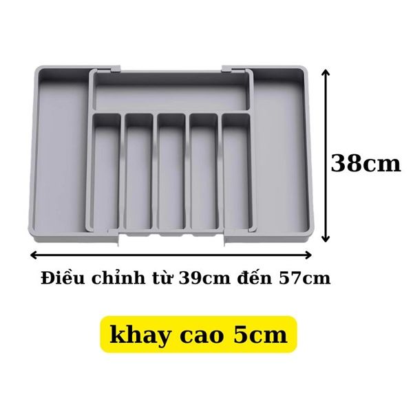 Khay thìa dĩa điều chỉnh kích thước