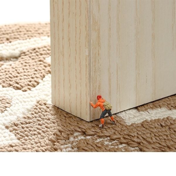 Thảm sợi thô chống trượt để cửa ra vào phong cách Bắc Âu