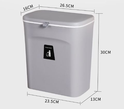 Thùng rác nhựa dán hoặc móc cạnh tủ