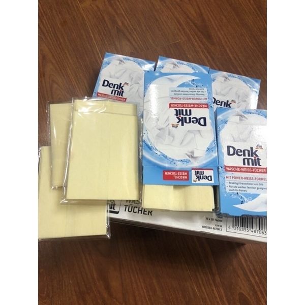 Giặt Tẩy Trắng Quần Áo Denkmit 20 Miếng 1 Hộp