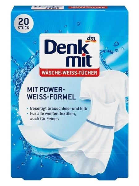 Giặt Tẩy Trắng Quần Áo Denkmit 20 Miếng 1 Hộp