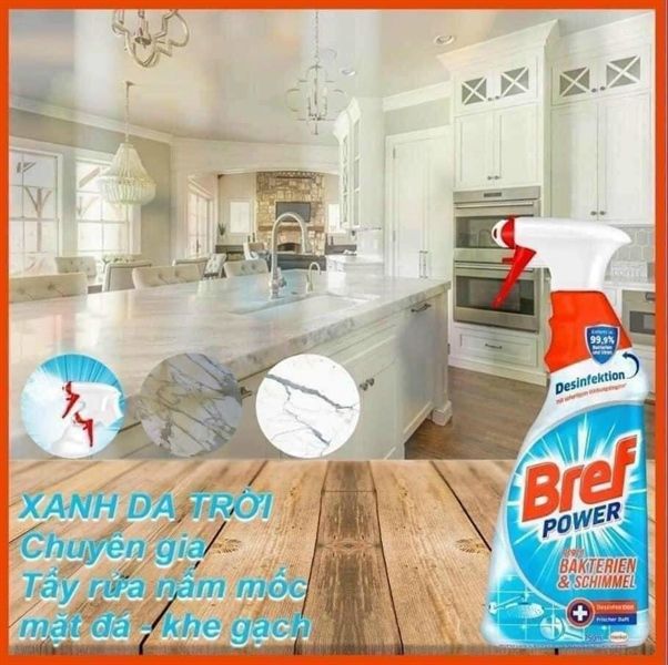 Chai xịt khử nấm mốc diệt khuẩn BREF 750ml