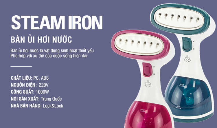 Bàn ủi hơi nước LOCK LOCK