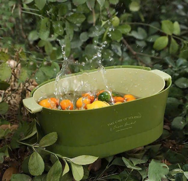 Bộ Thau Rổ Phong Cách Bắc Âu - Xanh Matcha