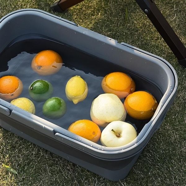 Giỏ đựng đồ cấm trại đa năng gấp gọn kèm bàn tiện lợi VOI VUÔNG