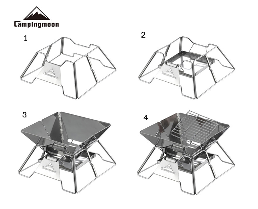 Bếp nướng than CampingMoom gập gọn