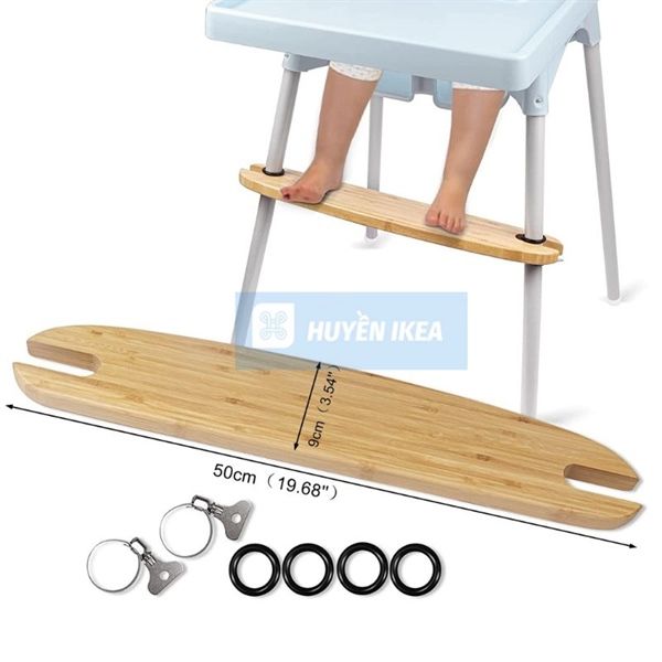 Gác chân ghế ăn dặm IKEA