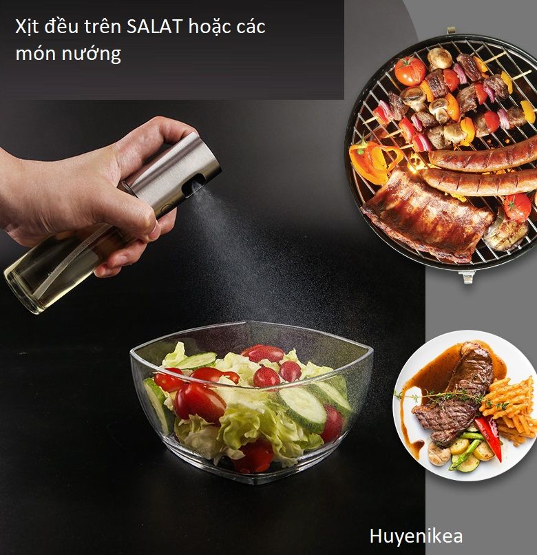 Bình xịt dầu thủy tinh