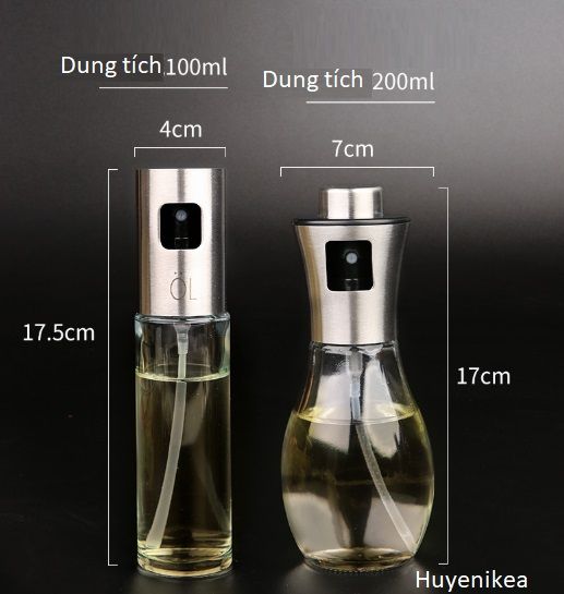 Bình xịt dầu thủy tinh