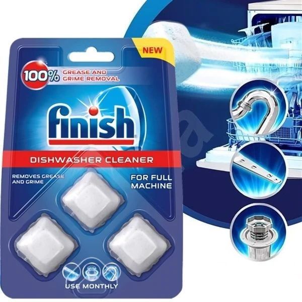 Viên vệ sinh máy rửa bát Finish - vỉ 3 viên