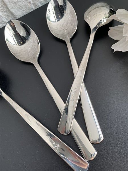 Muỗng Inox cao cấp 8cm CROMARGAN VIỀN BO