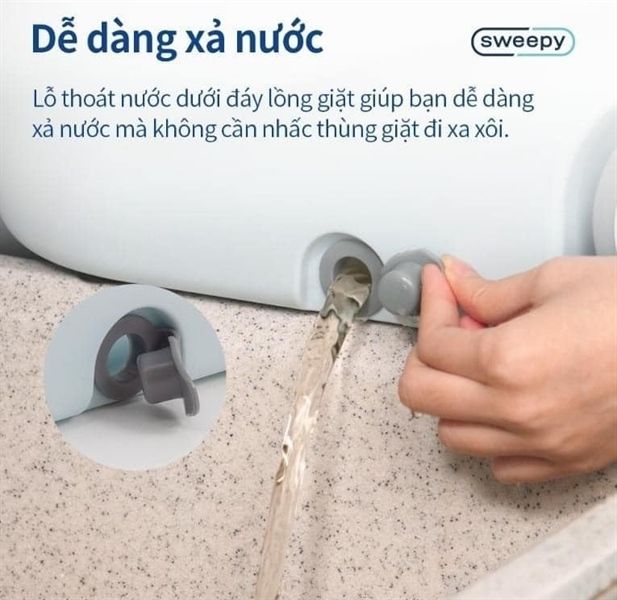 Bộ cây lau nhà 360 độ có bánh xe ETM970 SWEEPY