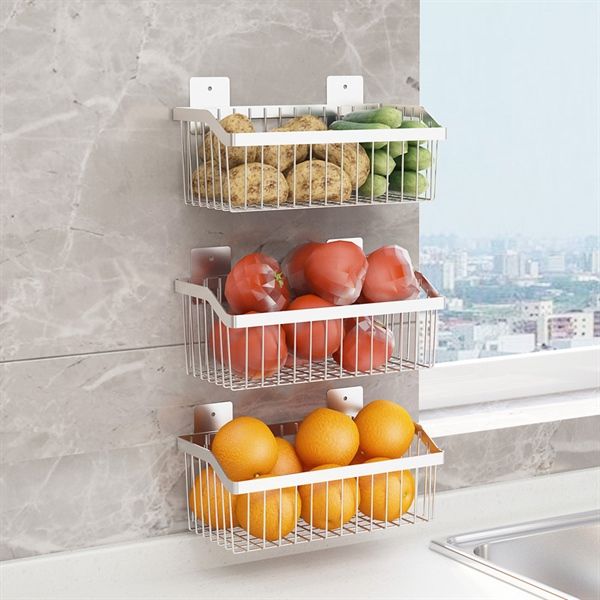 Giỏ inox 304 dán tường