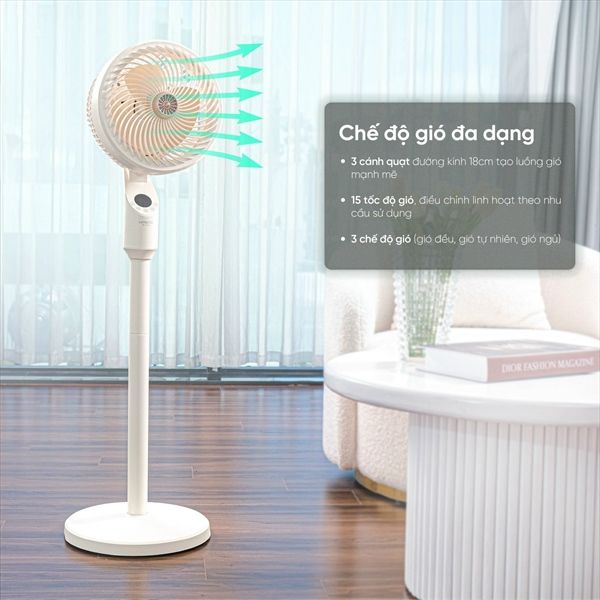 Quạt Kaiyo mẫu mới 15 tốc độ gió