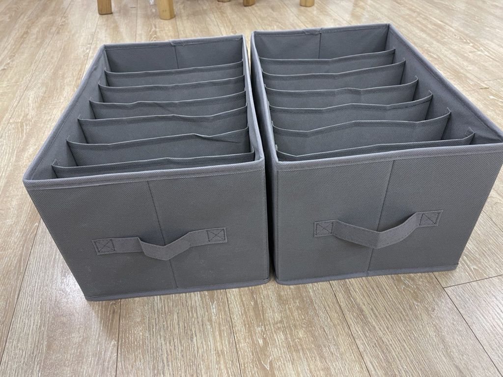 Hộp Vải Dựng Quần Áo Chia Ngăn Có Nắp