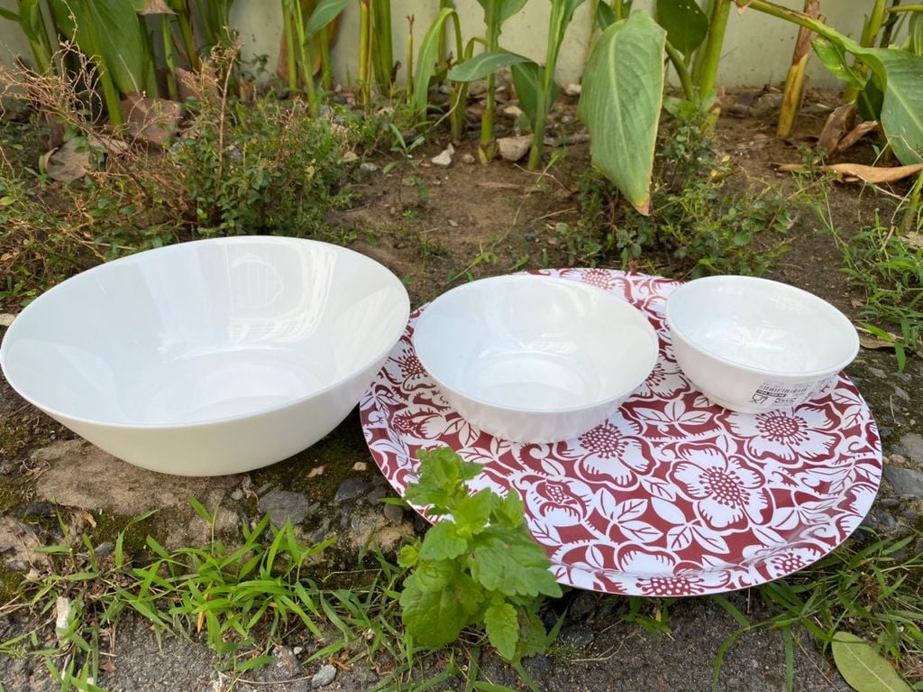 Tô chén đĩa thủy tinh cường lực IKEA OFTAST