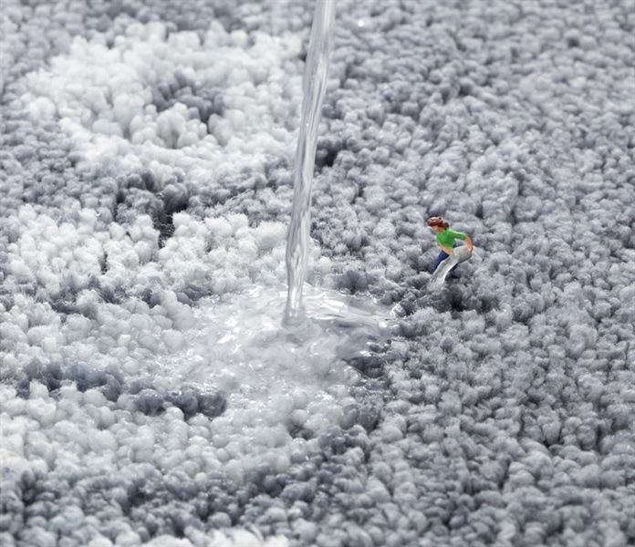 Thảm Bán Nguyệt HOME Xám 50*80cm