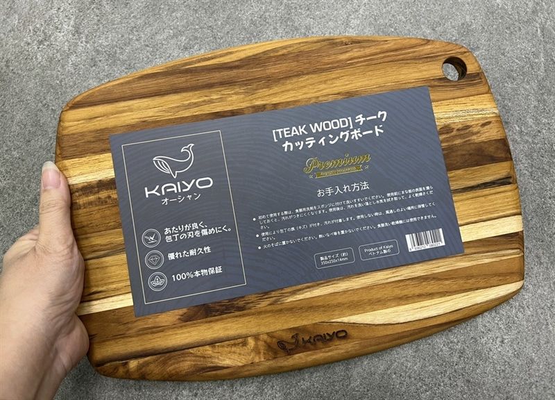 Thớt teak Kaiyo oval