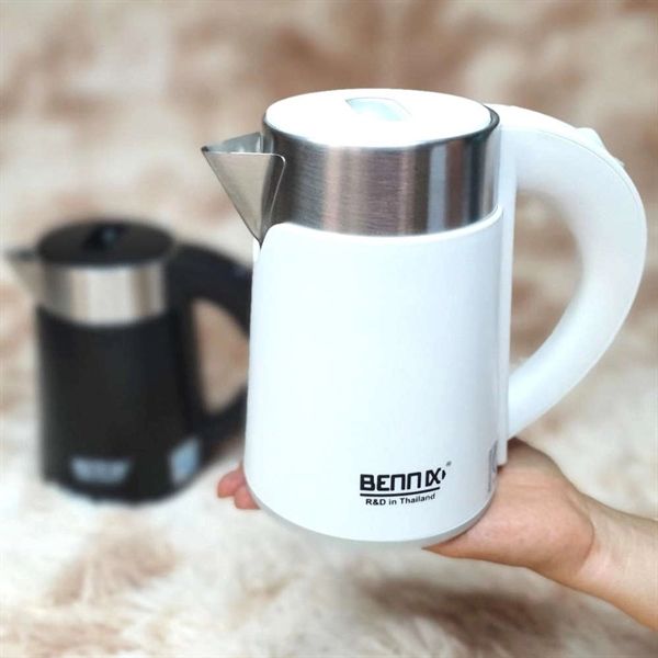 Ấm đun siêu tốc BENNIX Thái Lan, 2 lớp cao cấp 0.8L