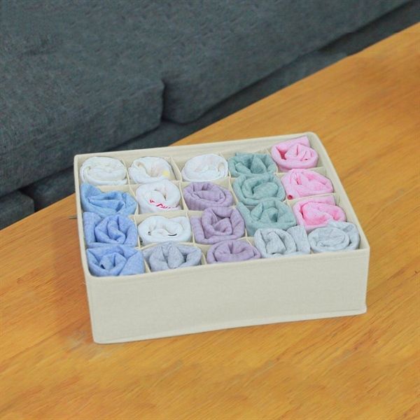 Khay đựng đồ lót 20 ngăn màu KEM