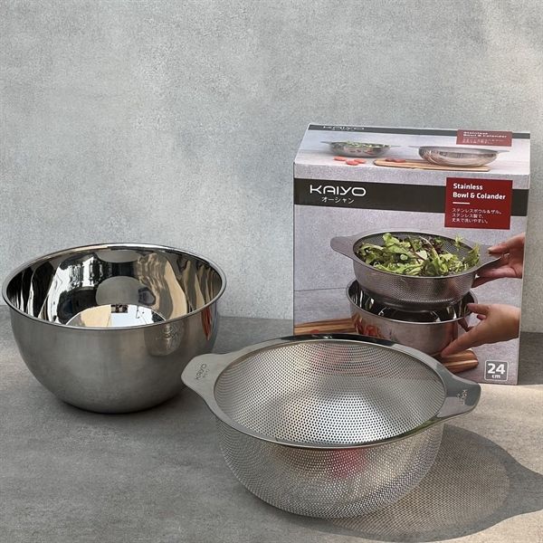 Bộ tô kèm rổ Inox cao cấp Kaiyo
