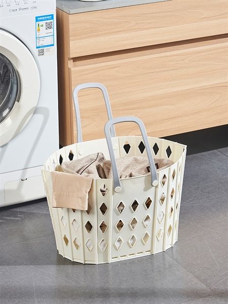 Giỏ nhựa đựng đồ đa năng có quai xách đồ giặt, đồ chơi VOI VUÔNG