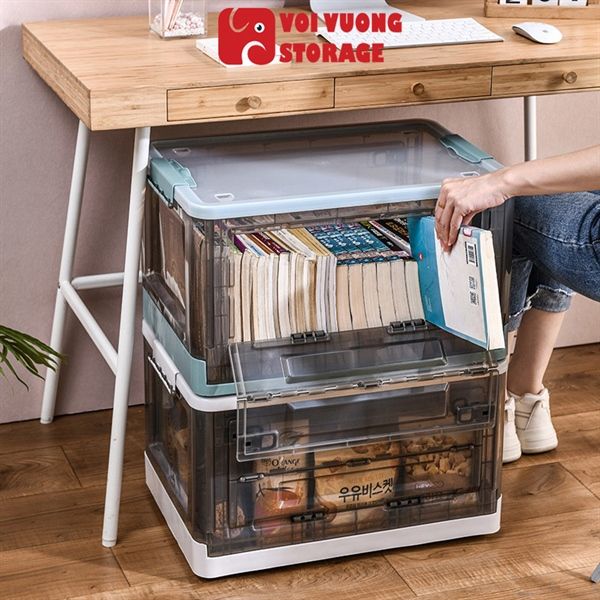 Hộp nhựa xếp gọn CỠ NHỎ 50.5*36*22CM