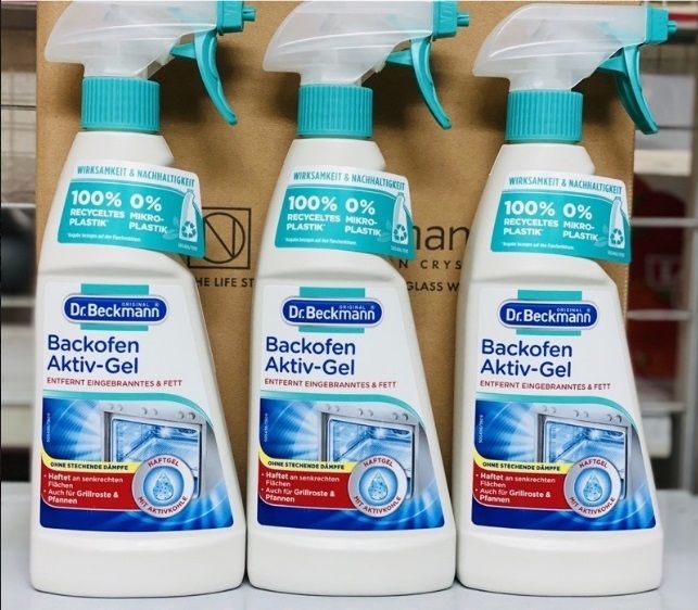 Chai xịt vệ sinh lò nướng, vỉ nướng, khay nướng nồi chiên không dầu Dr.Beckmann 375ml